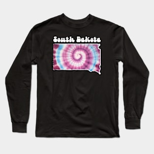 South Dakota Tie Dye Long Sleeve T-Shirt